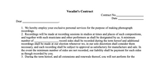 Load image into Gallery viewer, Music Biz Contract: 101-VOCALIST CONTRACT.doc (a la carte)(D/D)
