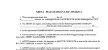 Load image into Gallery viewer, Music Biz Contract: 11-ARTIST - MASTER PRODUCER CONTRACT .doc (a la carte)(D/D)
