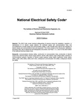 Load image into Gallery viewer, 2023 National Electrical Safety Code(R) (NESC(R)) &quot;Electrical Safety&quot;
